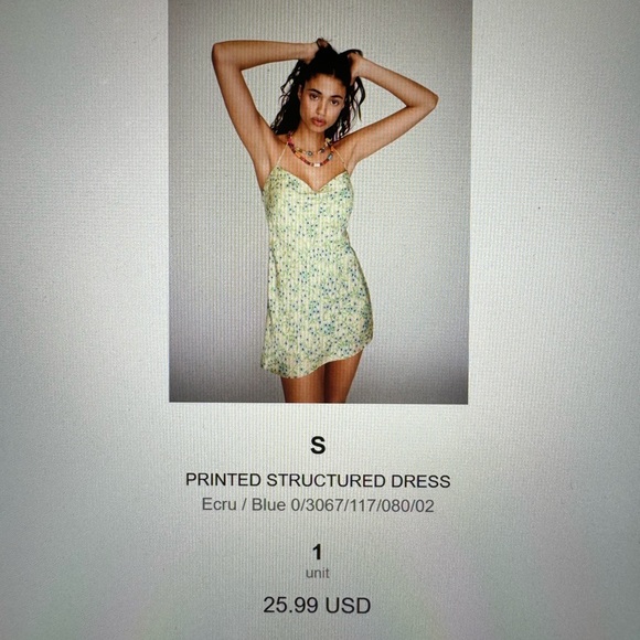 Printed structured Zara dress - Picture 5 of 5